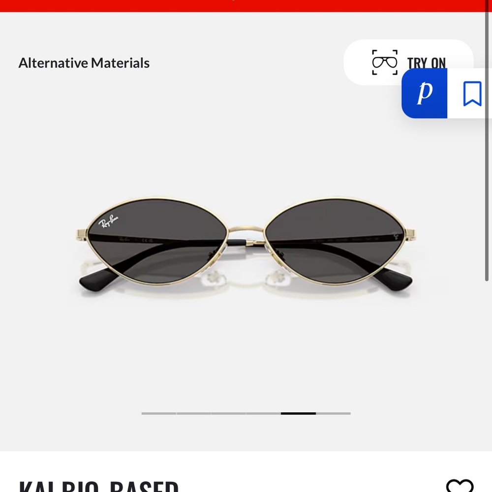 Ray-Ban Gold Frame Black Lens Sunglasses